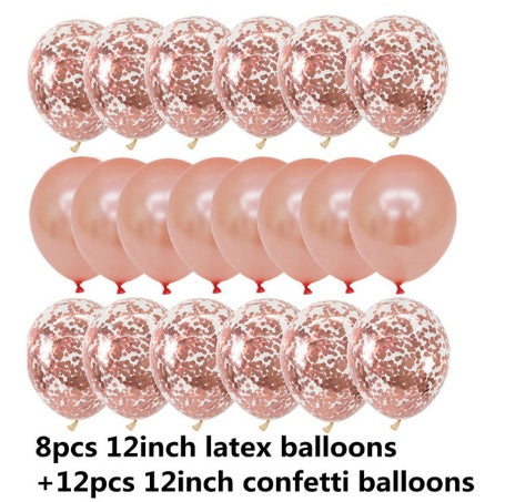 Sequined Latex Balloons for Birthday & Wedding Decorations – 12 Inch Colorful Party Balloons