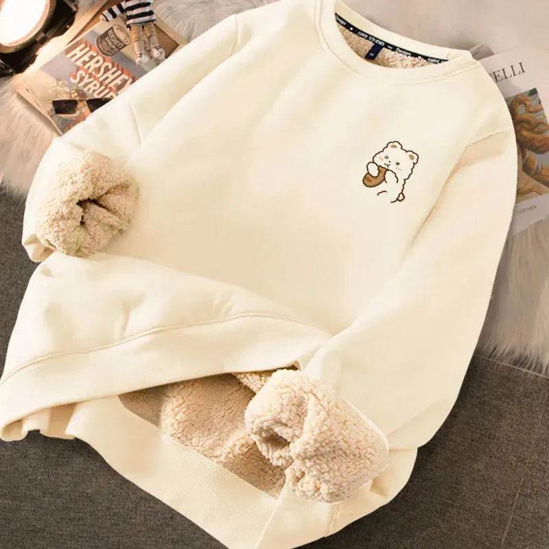 Autumn Winter Fleece-lined thick sweatshirt Pullover top for men - EX-STOCK Canada