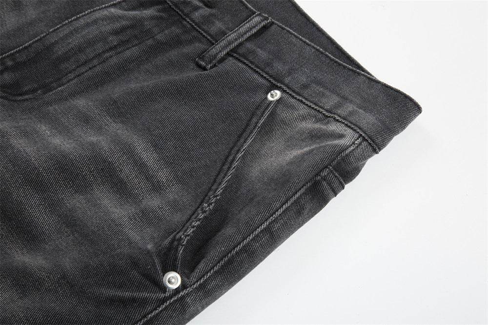 Punk Beggar Ripped Denim Straight-leg Trousers Men Jeans - EX-STOCK Canada