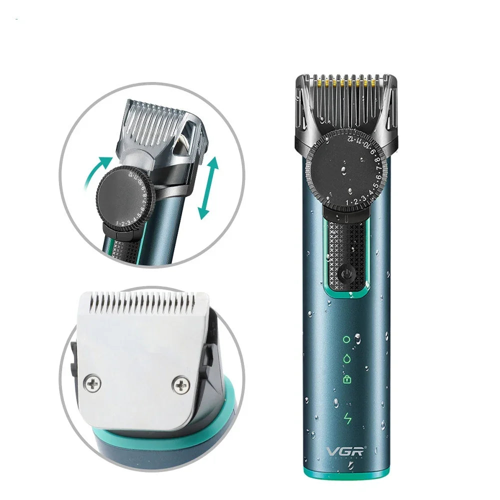 Rechargeable Hair Clipper IPX5 Waterproof Electric Hair Clipper Electric Men Beard Trimmer EX-STOCK Canada