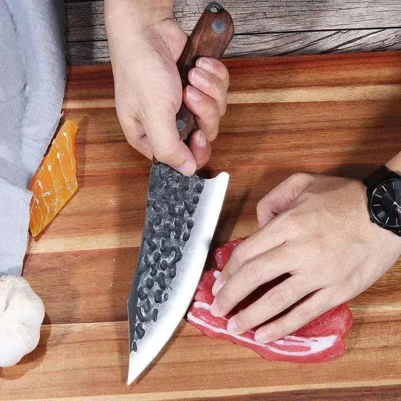 Couteau de cuisine en acier inoxydable forgé à la main de 7 pouces - EX-STOCK CANADA