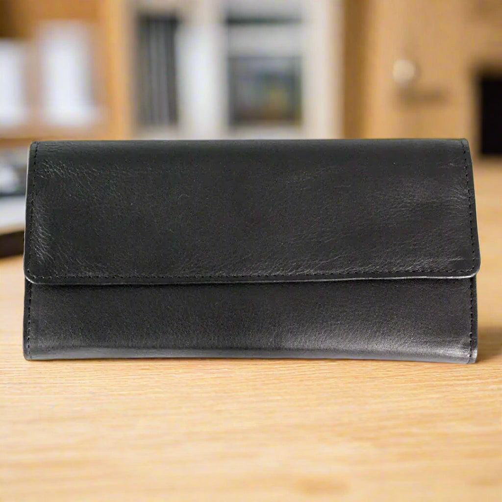 Cartera de cuero trifold con solapa de la Rama Internacional de Mujeres JBGEX-STOCK Canada