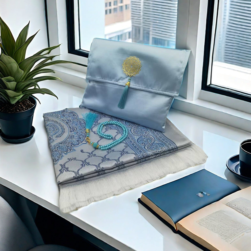 Tapis de prière Perles Ensemble Main Cadeau Sac de rangement Sac à main Cadeau Sac de voyage Tapis de prière musulman - EX-STOCK Canada