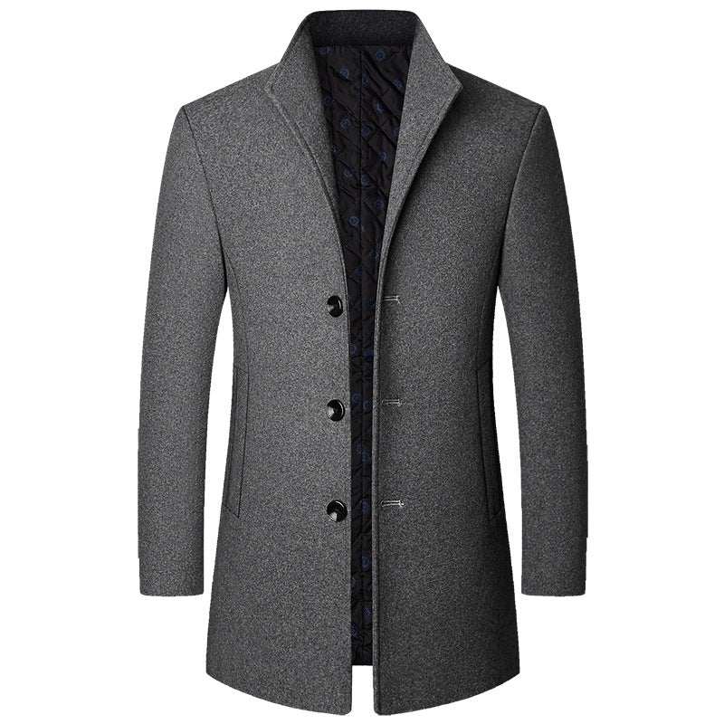 Autumn And Winter Casual Woolen Coat Men | EX-STOCK product gallery photo 1