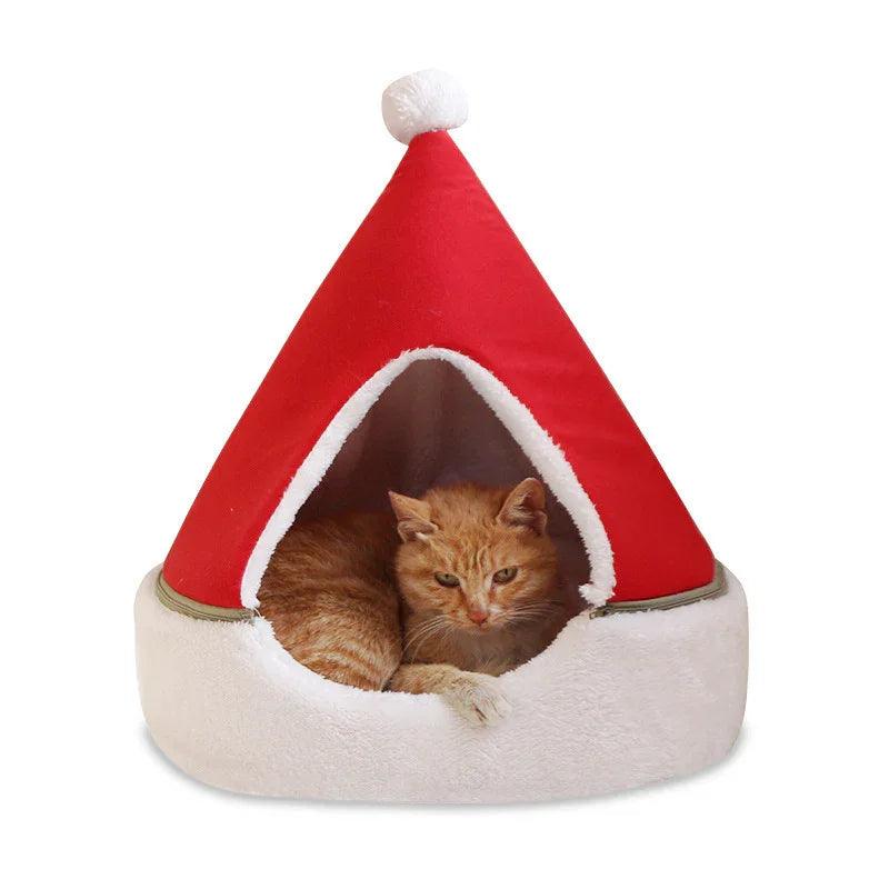 Lit pour animaux en forme de sapin de Noël : nid d'hiver chaud pour animaux, maison pour chat, chien, fournitures pour animauxEX-STOCK Canada