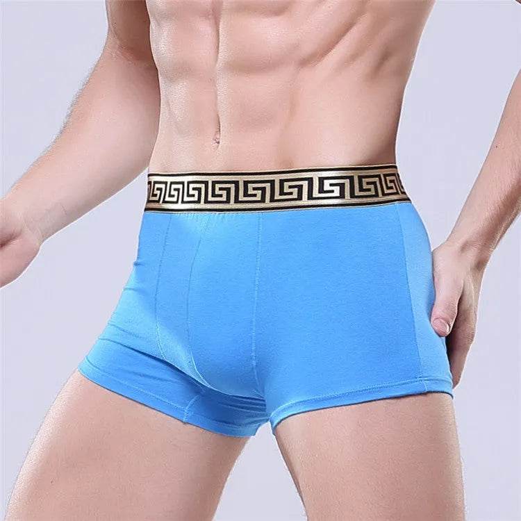 Men's Cotton Boxer Briefs Casual Solid Color Mid Waist underwear - EX-STOCK Canada
