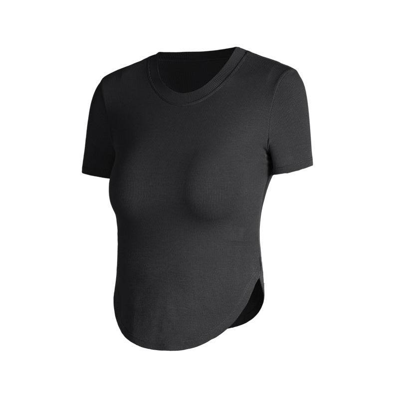 Nude feel Short-sleeved Workout Top Running gym top women - EX-STOCK Canada