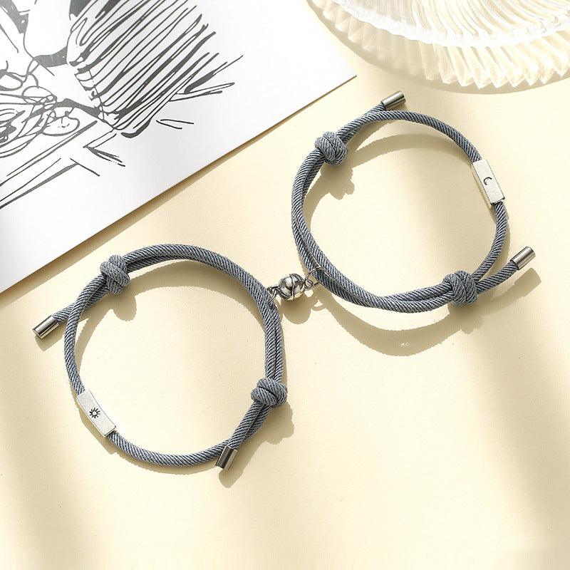Alloy Sun And Moon Couple Bracelets A Pair - EX-STOCK Canada