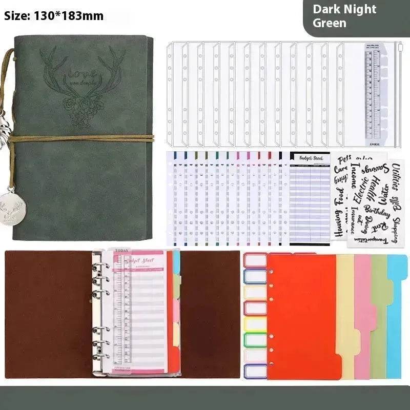 Notebook A6 Leather Loose-leaf Tally Book Note Pad Memo Note Book - EX-STOCK Canada