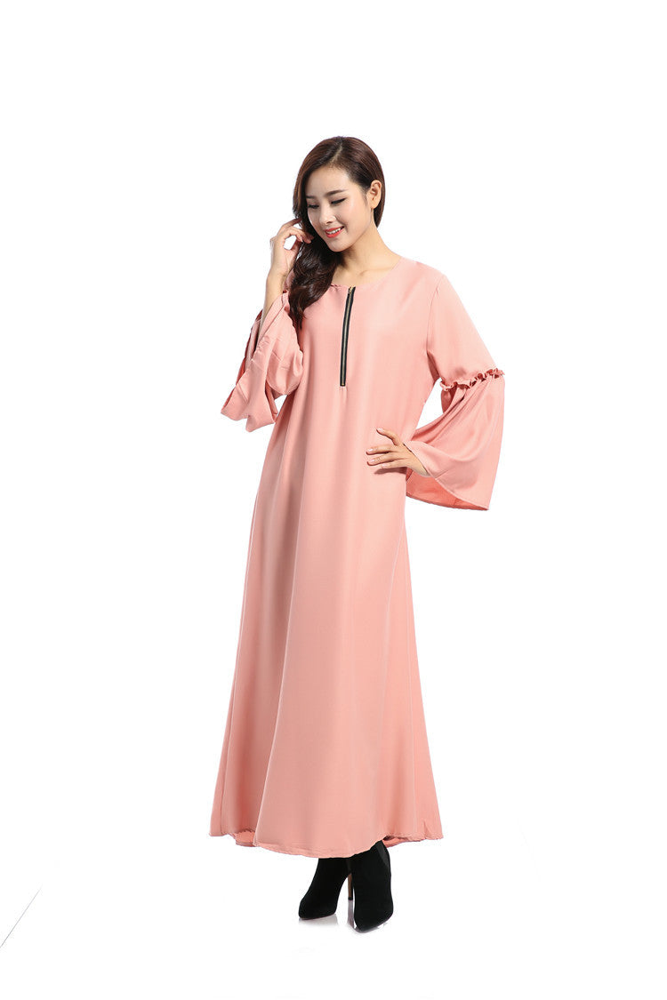 Robe arabe ample à couleur unie en vedette - EX-STOCK Canada