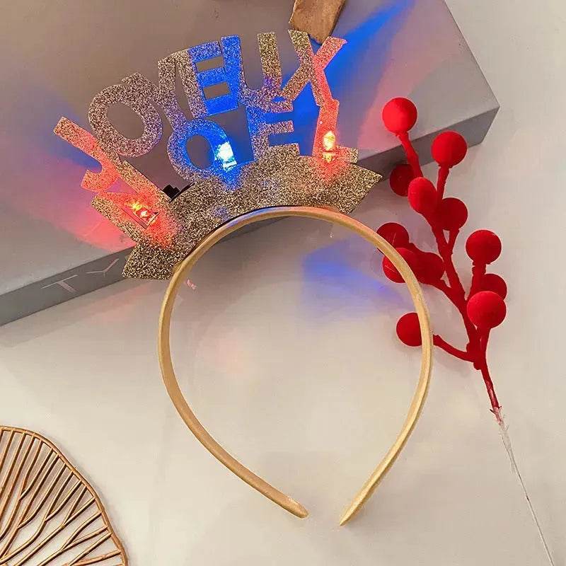 Christmas With Light Headband Snowflake Women's - EX-STOCK Canada