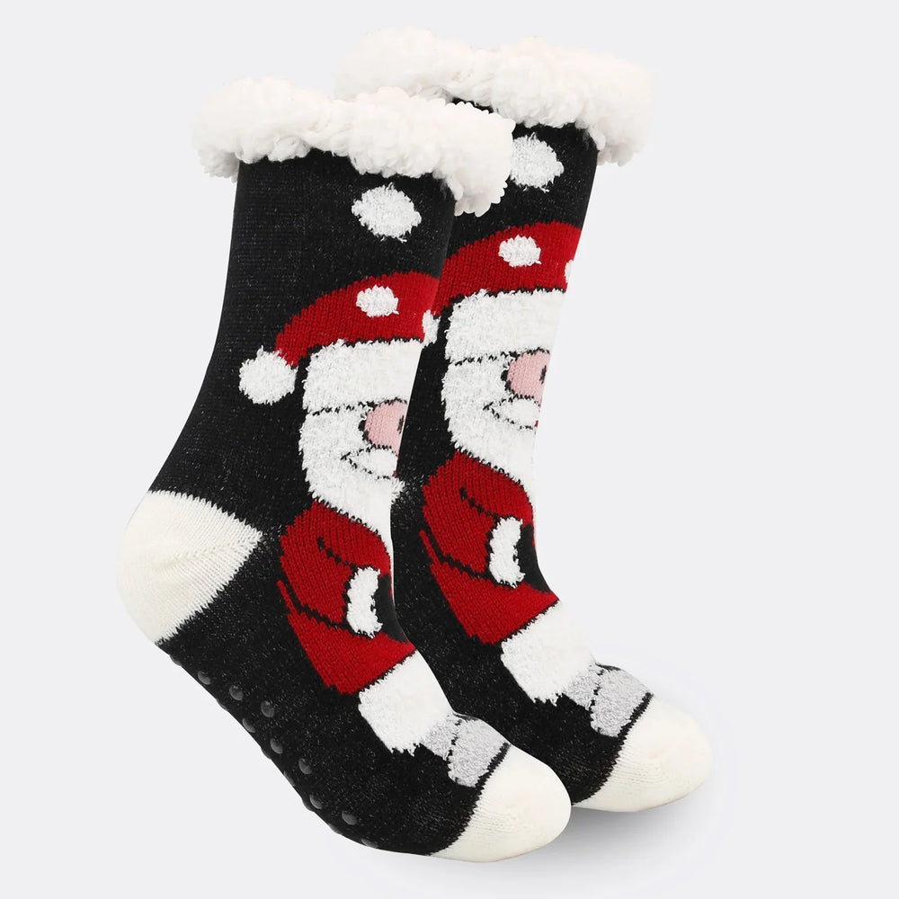 Christmas Women's Thickened Fleece-lined Room Socks EX-STOCK Canada