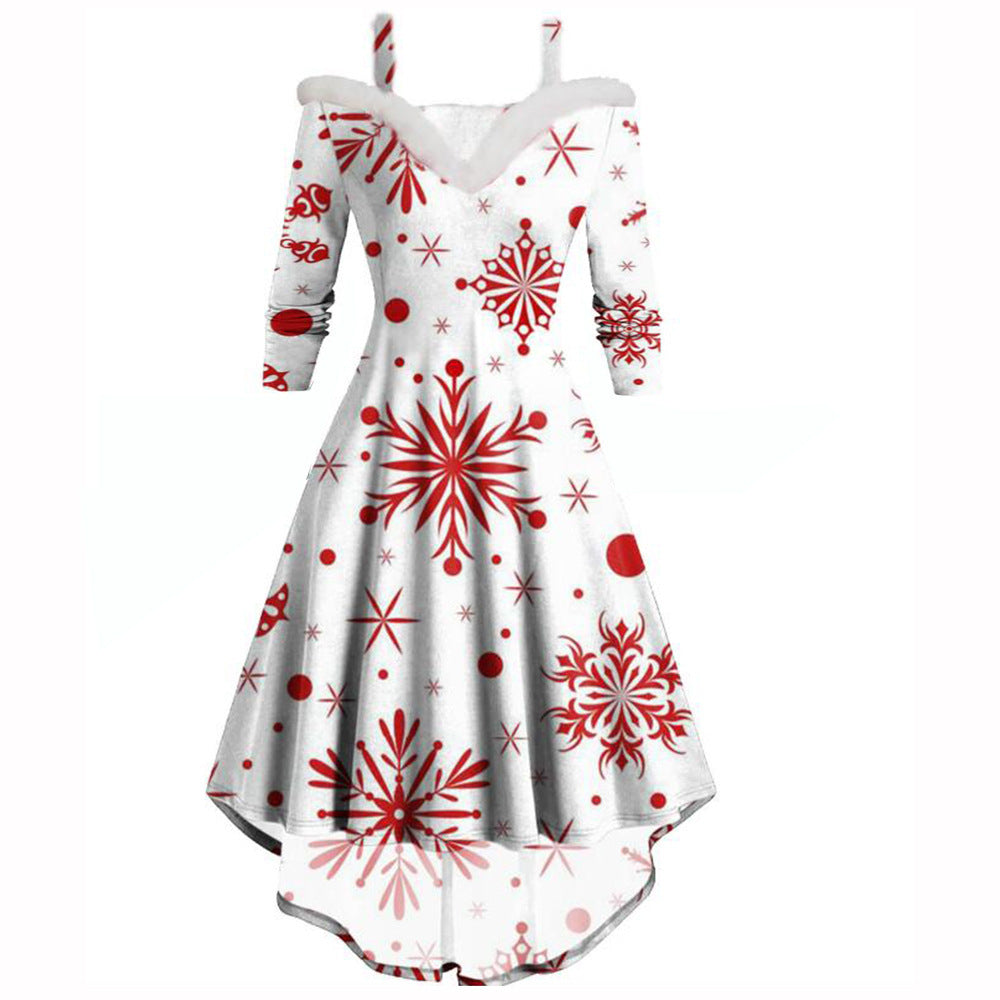 Women's Deep V Strapless Swing Dress EX-STOCK Canada