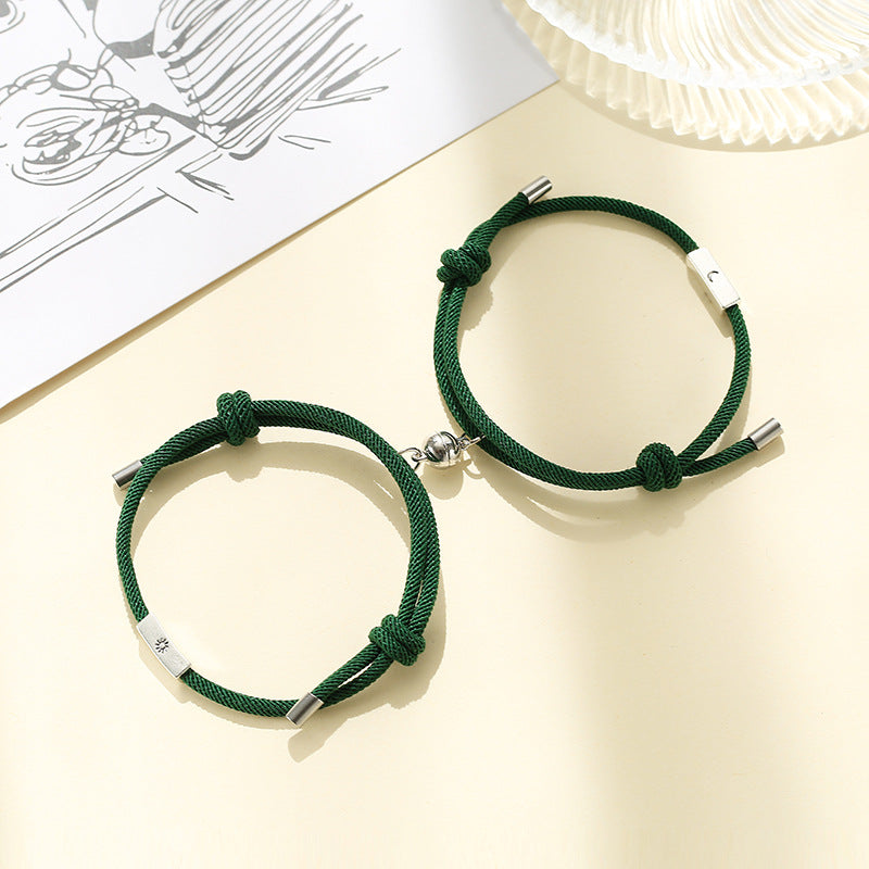 Alloy Sun And Moon Couple Bracelets A Pair - EX-STOCK Canada