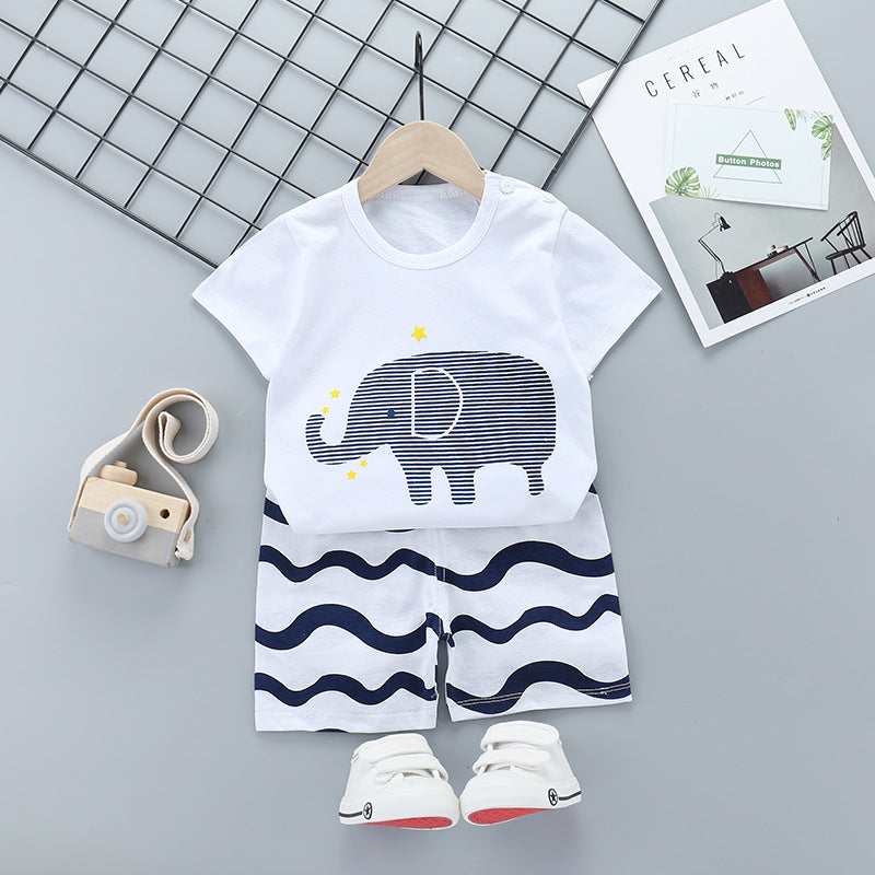 Kids' Cotton Cartoon T-Shirt & Shorts Set — product view 5 of 6 | EX-STOCK