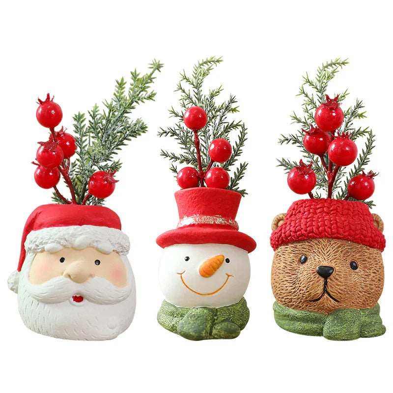 Resin Christmas Doll Santa Claus Snowman Decorations Ornaments EX-STOCK Canada