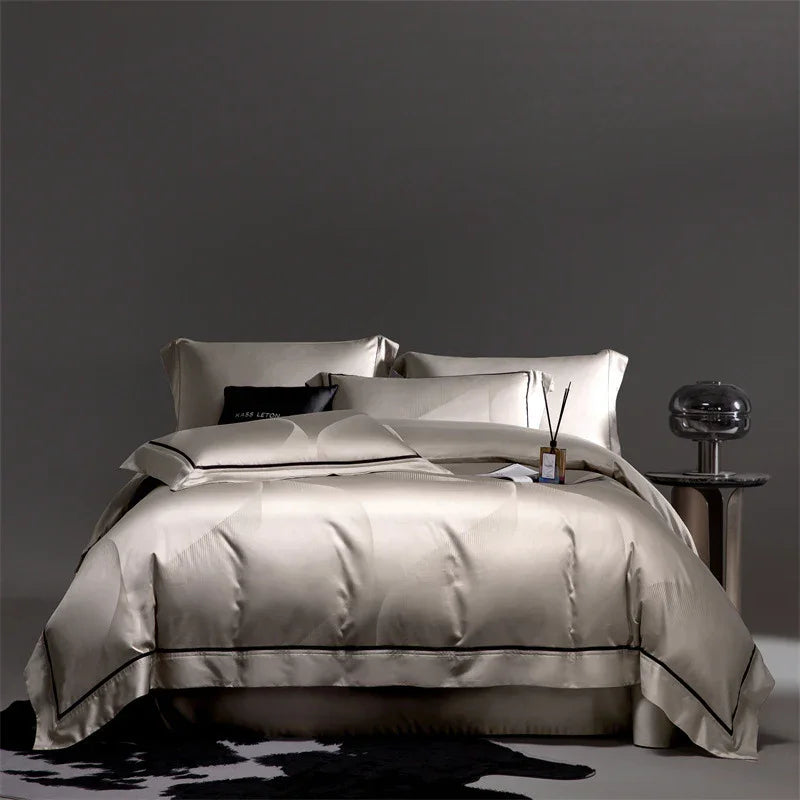 160S Horse Cotton Jacquard Four Piece Set Cotton Bed Sheet And Duvet Cover EX-STOCK Canada