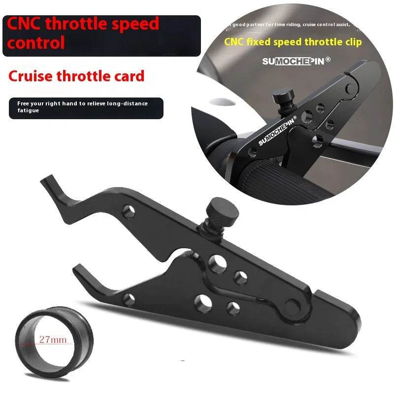 Motorcycle Throttle Grip CNC Aluminum Lock Assist Retainer Universal Cruise Control Bike Throttle Wrist Grip Handle Bar - EX-STOCK Canada