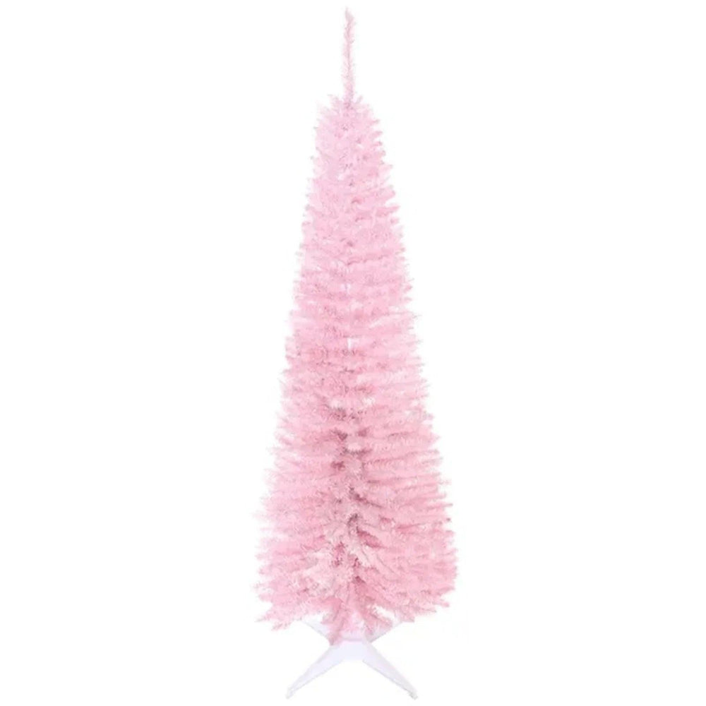 5FT Artificial Christmas Tree, Pencil Christmas Tree With Realistic Branches, Stable Stand EX-STOCK Canada