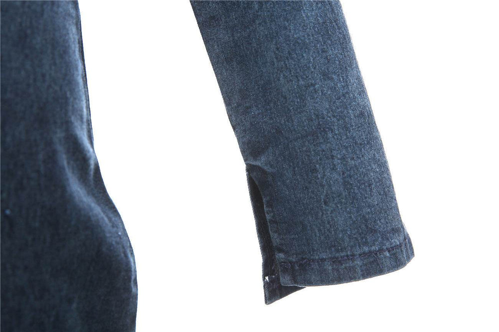 Sleeveless Denim Dress Women's Vintage Cut Neck Wrap Jeans EX-STOCK Canada