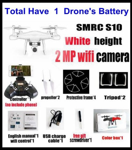 Sales Promotion WiFi 2MP Camera With S10 SMRC FPV Quadcopter Drone Helicopter UAV Micro Remote Control Toy RACER KIT Aircraft EX-STOCK Canada