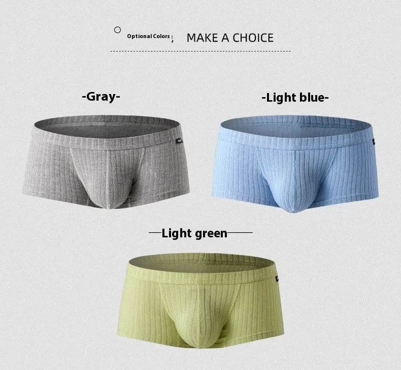 Otopx Men's Low Waist Boxer Briefs with Pouch Breathable Underwear - EX-STOCK Canada