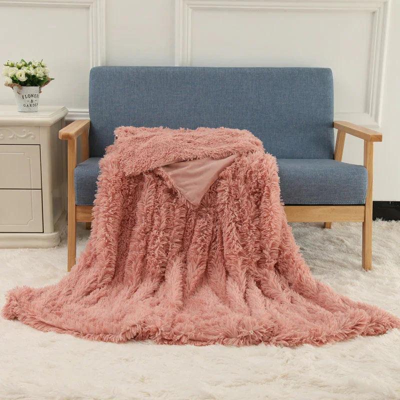 Plush Blanket Double-layer Blanket Multifunctional EX-STOCK Canada