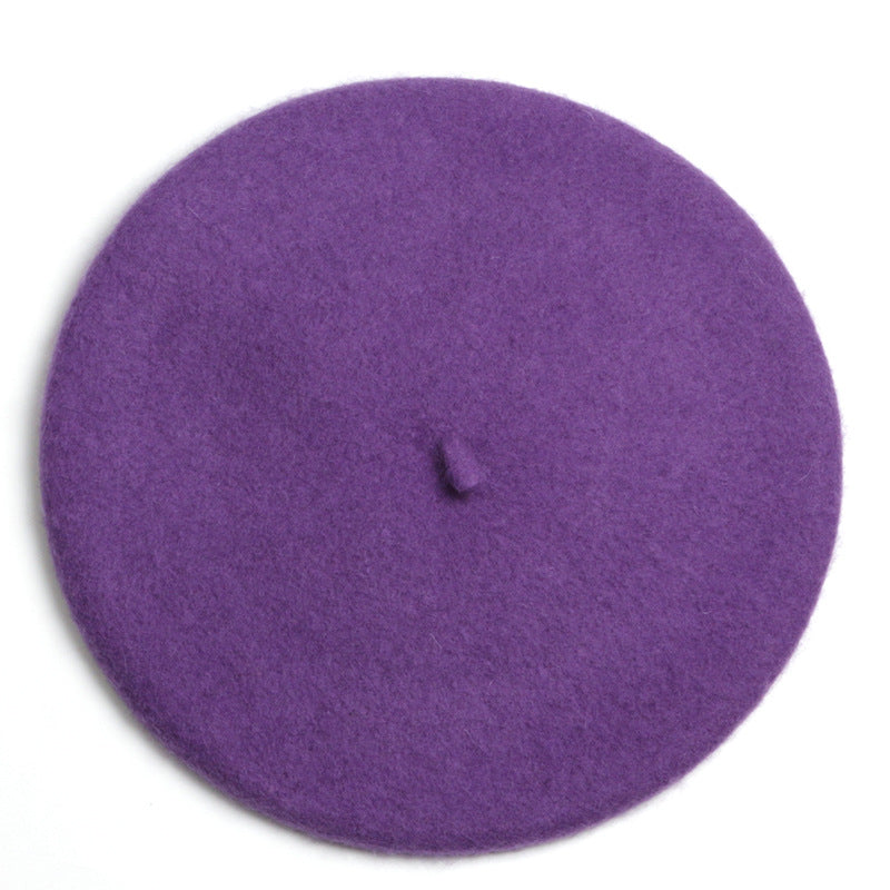 Autumn And Winter Hat Women's Wool Beret | EX-STOCK product gallery photo 4