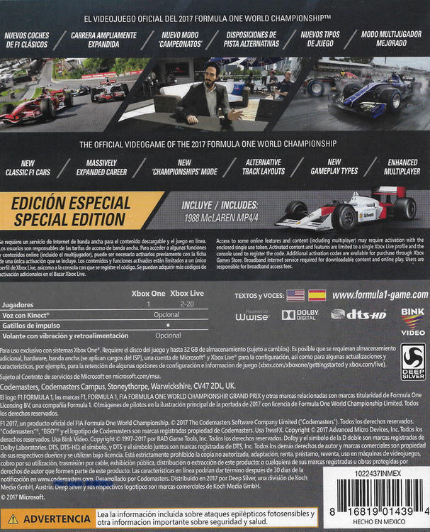 F1 2017 - L'édition spéciale