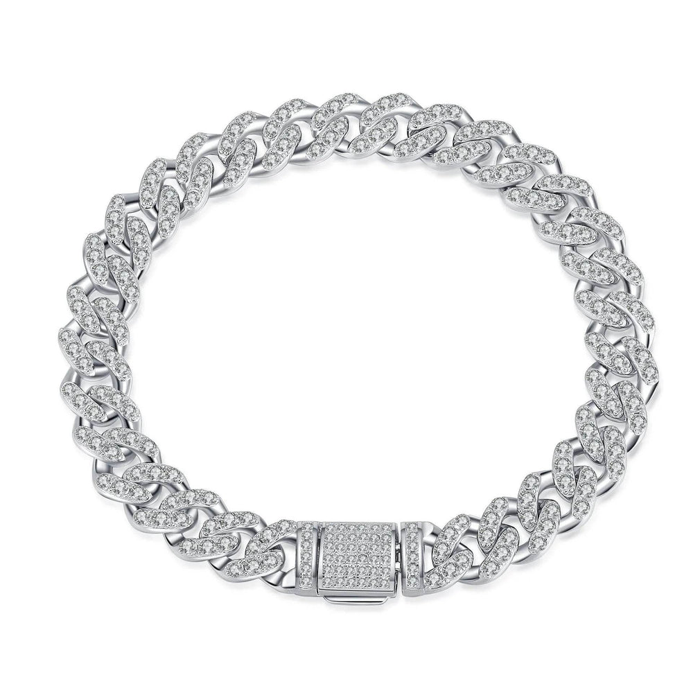Cuban Link Chain Moissanite Bracelet - EX-STOCK Canada