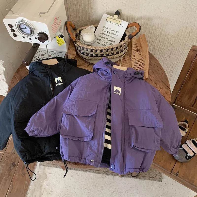 Children Fashion Personality Hoodie Padded Windproof Winter Coat Jacket Kids - EX-STOCK Canada