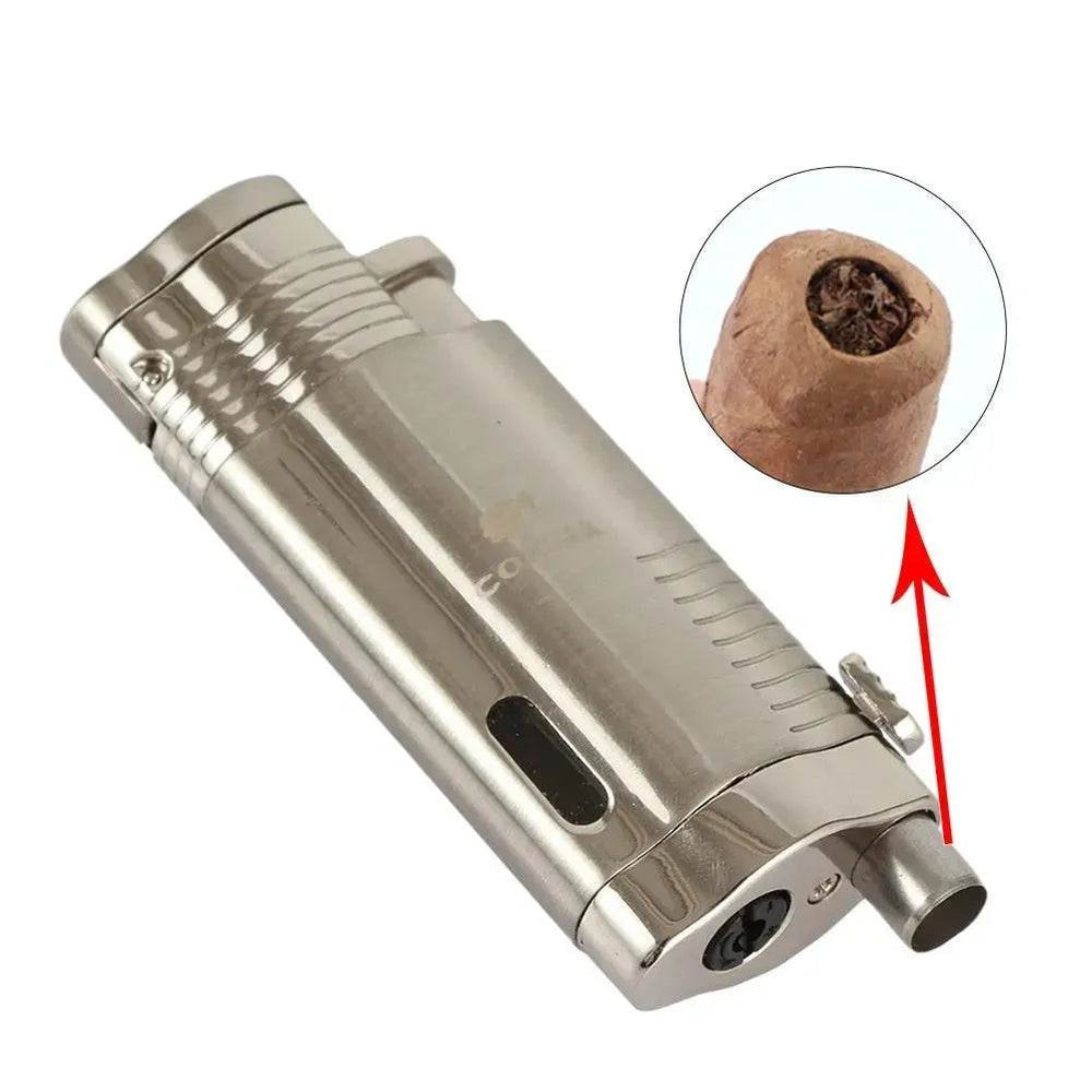 Luxury Windproof COHIBA Cigar Lighter with Cigar Hole Punch - EX-STOCK Canada