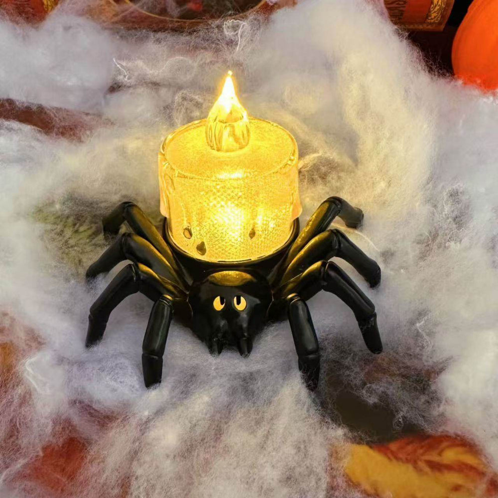 Halloween Pumpkin Spider Candle Light Decoration Props - EX-STOCK Canada