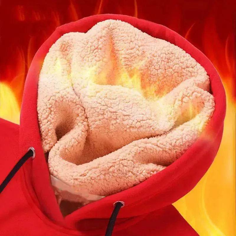 Unisex Fleece-lined Thick Hoodie Sweatshirt Pullover top - EX-STOCK Canada