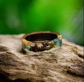 Time Resin Faceted Handmade Personality Ring - EX-STOCK Canada