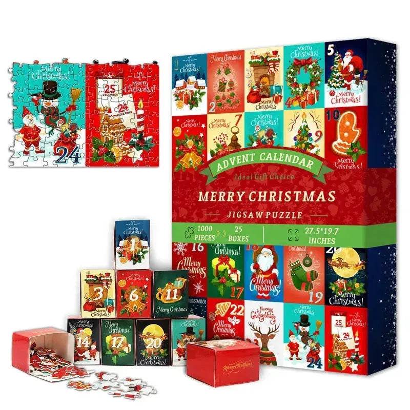 New 24 Boxes Unique Christmas Advent Calendar 2024 Jigsaw Puzzle - EX-STOCK CANADA