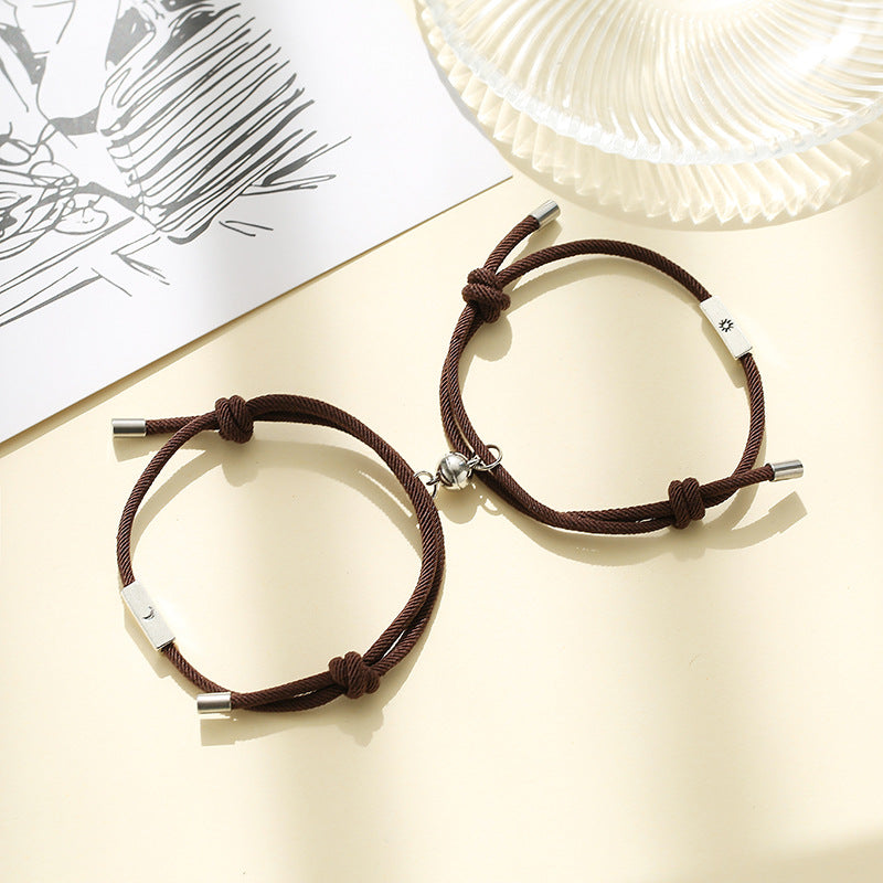 Alloy Sun And Moon Couple Bracelets A Pair - EX-STOCK Canada