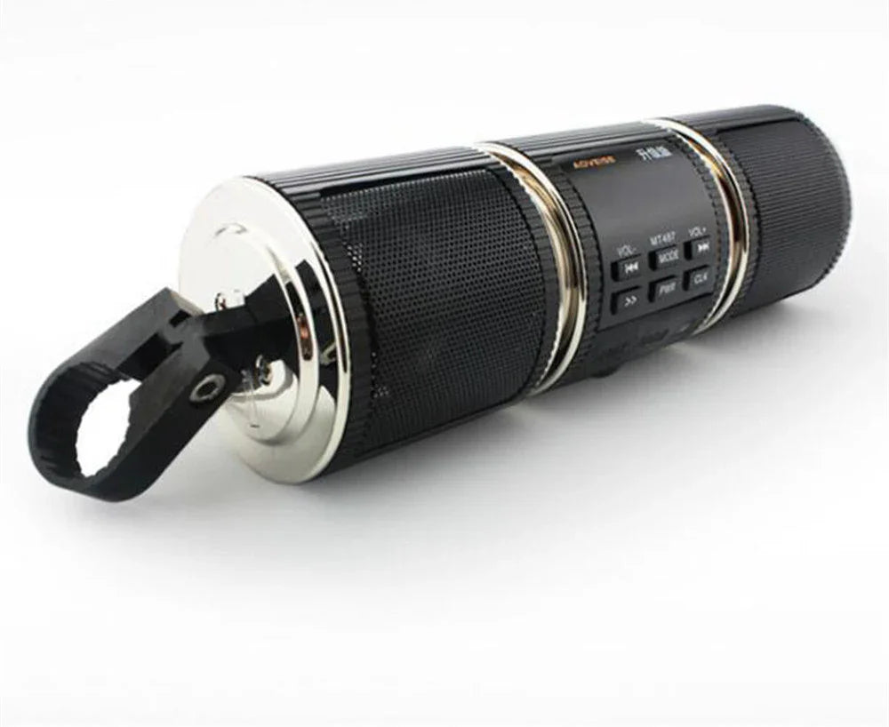 Motorcycle MP3 Music Player Speakers Motorbike Bluetooth Stereo Speaker FM Radio Waterproof Adjustable Bracket Audio Player EX-STOCK Canada