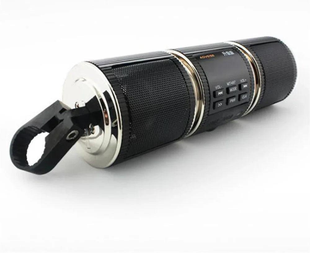 Motorcycle MP3 Music Player Speakers Motorbike Bluetooth Stereo Speaker FM Radio Waterproof Adjustable Bracket Audio Player EX-STOCK Canada