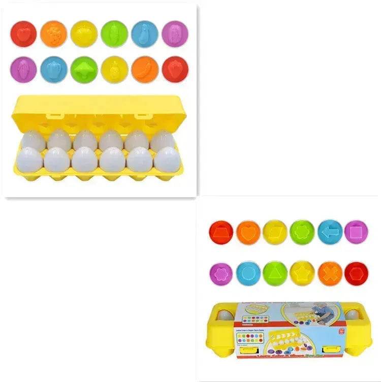 Baby Learning Educational Toy Smart Egg Toy Games Shape Matching Sorters Toys Montessori Eggs Toys For Kids Children - EX-STOCK Canada