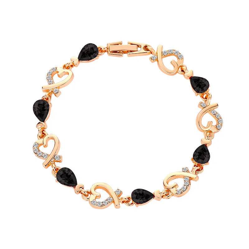 Hollow Love Bracelet With Rhinestones Fashion Temperament Heart-shaped Bracelet For Valentine's Day Gift Jewelry - EX-STOCK Canada