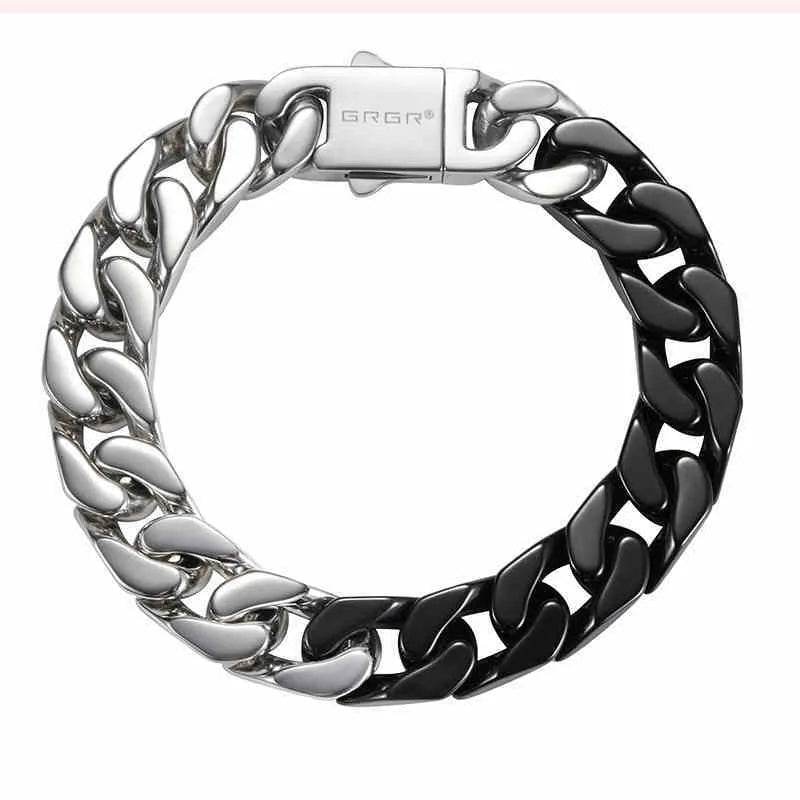 Spliced White Ceramic Cuban Link Chain Bracelet - EX-STOCK Canada