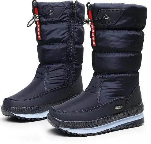 Winter New Plus Velvet Thick Cotton Shoes Thermal Middle Tube Waterproof Non-slip Boots - EX-STOCK Canada