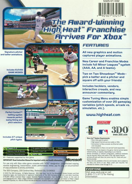 High Heat Major League Baseball 2004