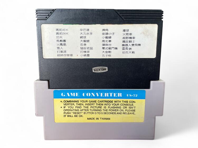 Famicom 31 Games in 1 For NES Console With Game Converter (Tested & Works)