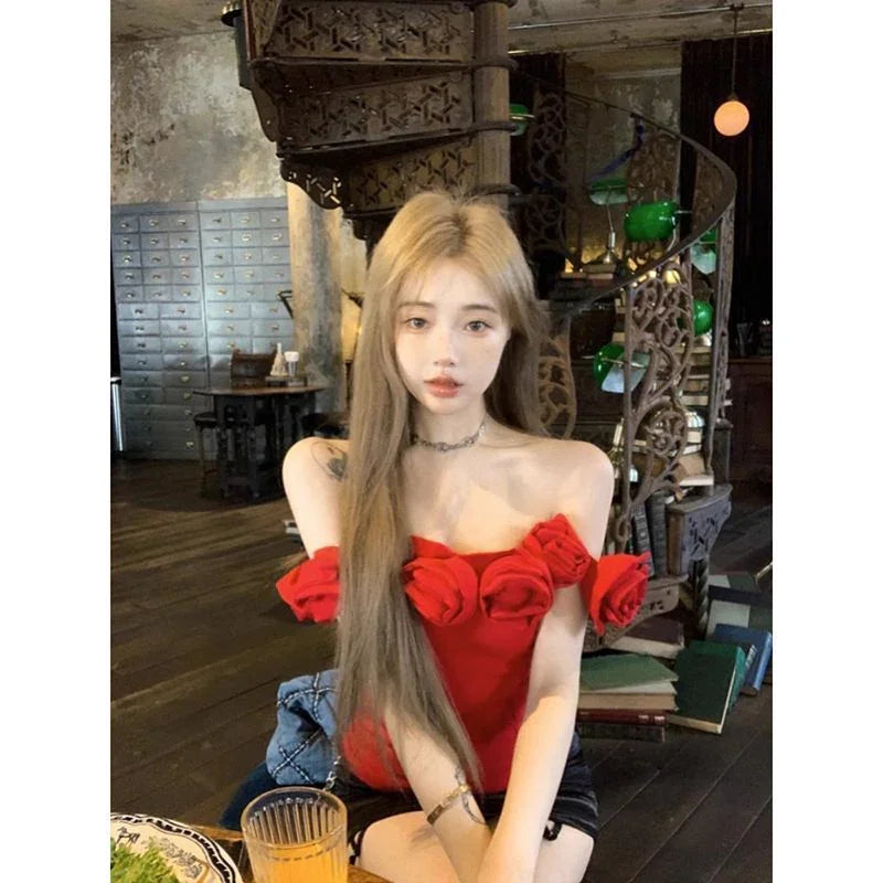 Women's Fashion Short Bandeau Sling Top EX-STOCK Canada