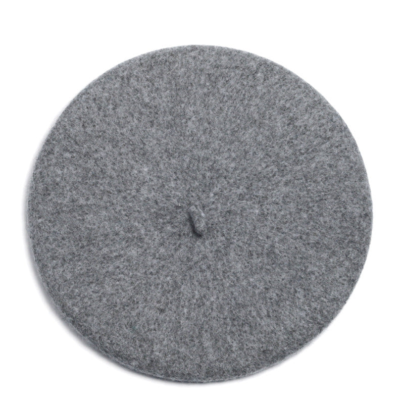 Autumn And Winter Hat Women's Wool Beret | EX-STOCK product gallery photo 11