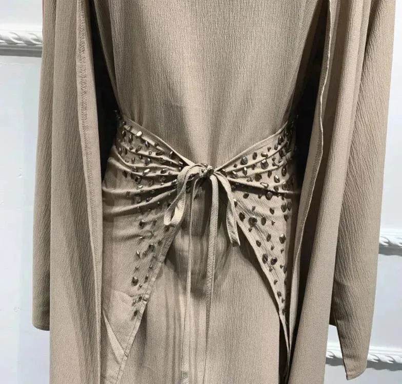 Arab3 piece set ArabDubai Abaya dress with Turban Embellished Abaya - EX-STOCK Canada