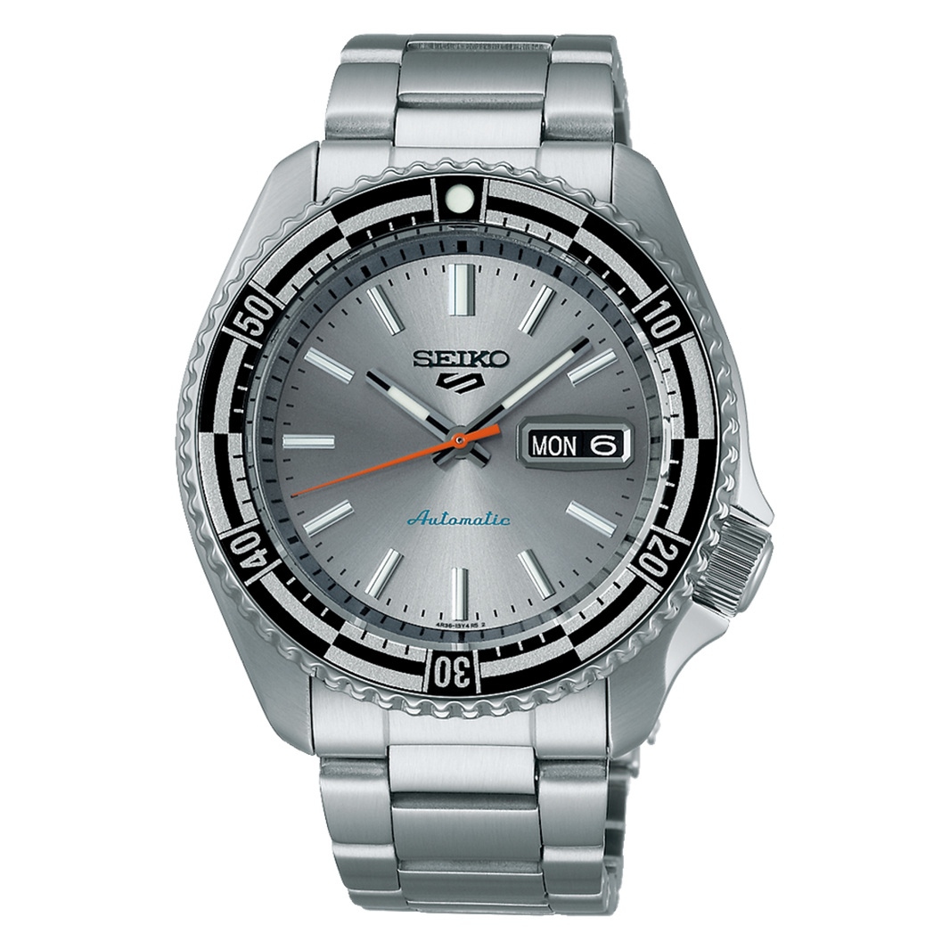 SEIKO 5 Sports 55e Anniversaire 1969 Édition Spéciale Style SKX Argent | SRPK09K1