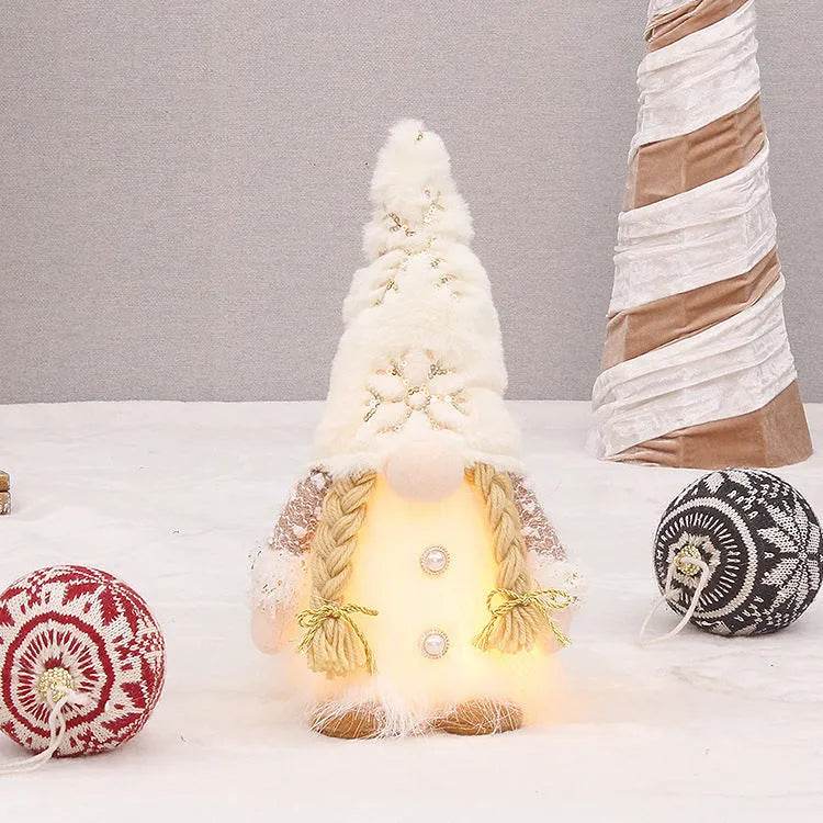 Retractable Luminous Santa Doll Rudolf Christmas Faceless Decoration Ornaments - EX-STOCK Canada